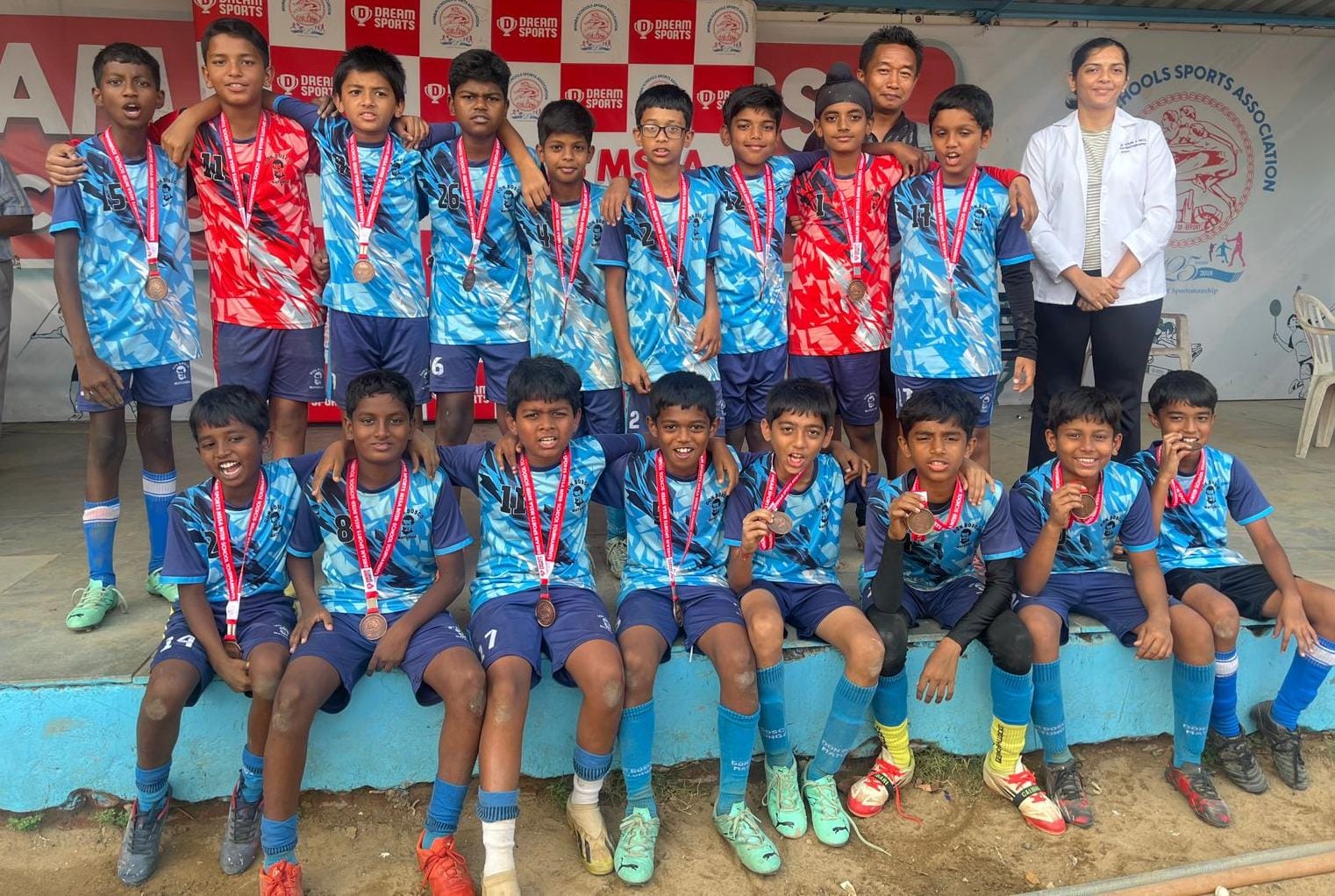 Don Bosco High School, Matunga Shines at MSSA U-12 Football Tournament.